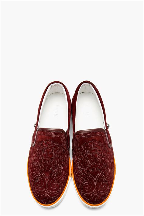 mens red versace slippers|Versace slippers color burgundy.